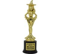 Sorcière Halloween Trophée 22 cm Meilleur Costume Célébration Prix Or Cadeau unique Décoration Drôle Figure Artificielle