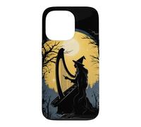 Sorcière Jouant de la Harpe Halloween Harpiste Joueur de harpiste Coque pour iPhone 13 Pro