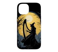 Sorcière Jouant de la Harpe Halloween Harpiste Joueur de harpiste Coque pour iPhone 14