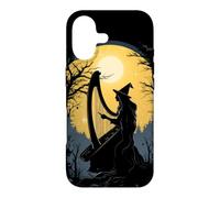 Sorcière Jouant de la Harpe Halloween Harpiste Joueur de harpiste Coque pour iPhone 17