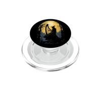 Sorcière Jouant de la Harpe Halloween Harpiste Joueur de harpiste PopSockets PopGrip pour MagSafe