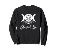 Sorcière païenne wiccane, déesse de la Triple Lune, Pentacle, béni Soit-il Sweatshirt
