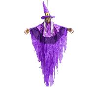 Sorcière parlante animée - Décoration d'halloween avec des Yeux Lumineux, Un capteur sonore, Un Mouvement activé | Scénario de Cour arrière, Jardin Haunted House Holiday Carnival/Lawn Outdoor Hallow
