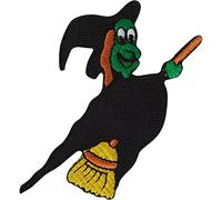 sorcière Patch fer coudre Écusson brodé Broderie Applique Halloween Crafts