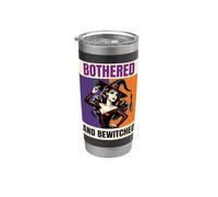 Sorcière Pinup Sorcière Halloween ennuyée et ensorcelée Gobelet isotherme en acier inoxydable double paroi