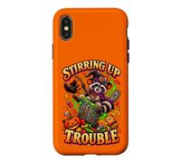 Sorcière Raton Laveur d'halloween Qui sème Les ennuis avec Coque pour iPhone X/XS