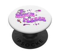 Sorcière s'il Te Plaît Humour Féminin Magie Style PopSockets PopGrip Adhésif