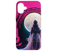 Sorcière Spatiale du Futur. Midjourney A.l. Art Coque pour iPhone 16 Plus
