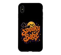 Sorcière Spooky Bat Halloween Babe Retro Moon pour Filles et Femmes Coque pour iPhone XS Max