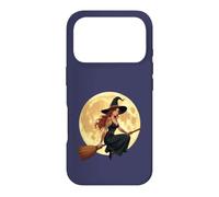 Sorcière tatouée Assise à l'ascension d'un besom Halloween Coque pour iPhone 17 Pro