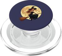 Sorcière tatouée Assise à l'ascension d'un Besom Vector Art PopSockets PopGrip pour MagSafe