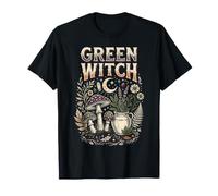 Sorcière Verte sorcière Halloween Occulte Goth Design T-Shirt