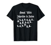 Sorcière Volante Amusante Salem Mass Halloween Vintage T-Shirt