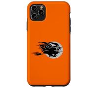 Sorcière Volante Assise à Cheval sur Un Balai Devant la Lune 2 Coque pour iPhone 11 Pro Max