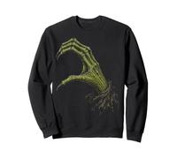 Sorcière Zombie Coeur Main Gothique Assorti Couple Halloween Sweatshirt