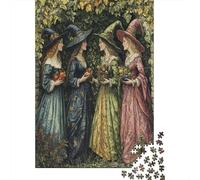 Sorcières des Quatre Saisons Cadeau Unique Décoration Intérieure Style XVIIIe siècle Jeu Éducatif Challenge Toy Adultes & Enfants des 14 Ans 38x26cm/1000pcs