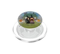 Sorcières d'halloween avec Cottage et citrouilles PopSockets PopGrip pour MagSafe