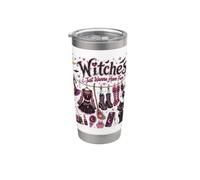 Sorcières d'Halloween roses pour sorcières qui veulent juste s'amuser Coquette Gobelet isotherme en acier inoxydable double paroi