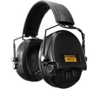 Sordin Pro-X Slim SFA Protection auditive - 74502-04-G-S - Coquilles anti-bruit actives - Anneau d'isolation pour une protection accrue SNR (31 dB) - Coussins de gel - Noir
