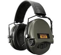 Sordin Pro-X Slim SFA Protection auditive - 74502-04-S - Coquilles anti-bruit actives - Anneau d'isolation pour une protection accrue SNR (31 dB) - Coussin en mousse - Olive