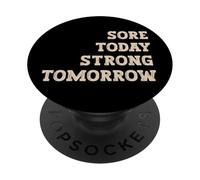 Sore Today Strong Tomorrow Design Typographie Vintage PopSockets PopGrip Adhésif