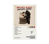 SORECI Bruno Mars Couverture d'album Jukebox Unorthodox sur toile, impression sur toile, décoration murale, peintures pour salon, chambre à coucher, style sans cadre, 50 x 75 cm