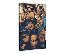 SORECI Impression sur toile Rappeur, musicien Biggie Notorious Big B.I.G 715 - Décoration murale pour salon, chambre à coucher, décoration de style cadre - 60 x 90 cm