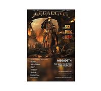 SORECI Megadeth Poster The Sick, The Dying... And The Dead! - Couverture de l'album - Impression sur toile - Décoration murale pour salon, chambre à coucher - Style sans cadre - 50 x 75 cm
