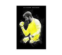 SORECI Poster Alisson Becker sur toile, poster de sport, décoration murale pour salon, chambre à coucher, style sans cadre, 20 x 30 cm