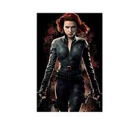 SORECI Poster Black Widow de Scarlett Johansson - Art mural sur toile pour décoration de salon, chambre à coucher - 30 x 45 cm