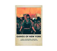 SORECI Poster de film Gangs of New York rétro classique sur toile - Décoration murale pour salon, chambre à coucher - Style rétro - 40 x 60 cm