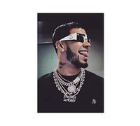 SORECI Poster sur toile « A Hip Hop Rapper from Porto Rico Anuel AA » - Décoration murale pour salon, chambre à coucher, sans cadre - 40 x 60 cm