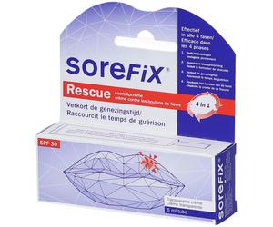 SoreFix Crème Boutons de Fièvre Rescue Transparente SPF 30 6 ml