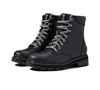 SOREL Bottes imperméables Lennox Lace pour femme, Noir, sel de mer, 39 EU