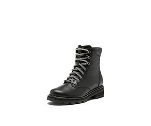 SOREL Bottes imperméables Lennox Lace pour femme, Noir, sel de mer, 39 EU