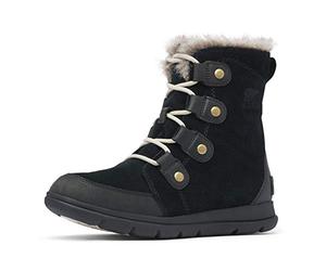 Sorel bottine femme Explorer Joan, chaussure hiver, SOREL EXPLORER JOAN, Noir (Black, Dark Stone), Taille : 36.5