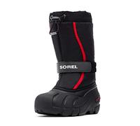 Sorel Flurry bottes d'hiver pour enfants, Noir (Black x Bright Red), 33 EU