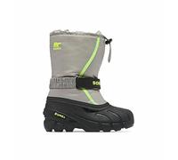 Sorel Garçon Unisex Kinder Flurry Boot Bottes de Neige d'hiver, Chrome Grey Black Toddler Collection 2023, 25 EU