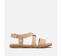 Sorel Femme Ella III Crisscross Sandal Plate, Gomme Beige honnête, 43 EU