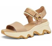 Sorel Sandales hautes Kinetic Impact Y Strap pour femme, Beige honnête/blanc miel, 41 EU