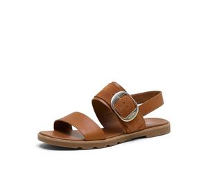Sorel Women's ELLA III SLINGBACK, Sandales plates en cuir confortables pour l'été (Lot de 1)