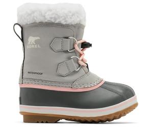 SOREL Yoot Pac Nylon Dtv Dove Gum - Enfant - Gris / Rose - taille 31- modèle 2024