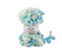 Sorenta Puffy Color - Lot de 5 pelotes de laine douce Alize 100% micropolyester 100g - 9m - 6461
