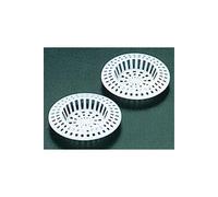 Metaltex Grille filtre évier 297545 Plastique 4,5–6 cm x2 Blanc