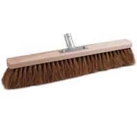 Sorex Balai coco longueur 500mm bois plat avec support manche métal - 25715