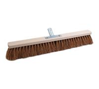 Sorex Balai coco longueur 600mm bois plat avec support manche métal - 26715