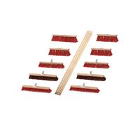 SOREX Set de balais Outdoor 8Elaston 2Elaston/Arenga L.400/500/600mm avec 10 manches L.1400mm Quantité:1