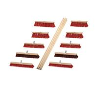 SOREX Set de balais Outdoor 8Elaston 2Elaston/Arenga L.400/500/600mm avec 10 manches L.1400mm Quantité:1