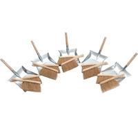 SOREX Set de pelles à poussière avec manche en bois 10x balayette coco 5x pel...
