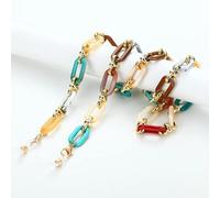 SOREZE Acrylique Bouton chaîne Lunettes Lunettes chaîne Femmes Anti-Perte Masque Suspendu Lunettes de Soleil lanières Tenir Cordon Sangle Corde Collier